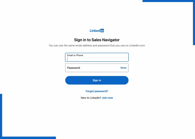 LinkedIn Sales Navigator Sign In