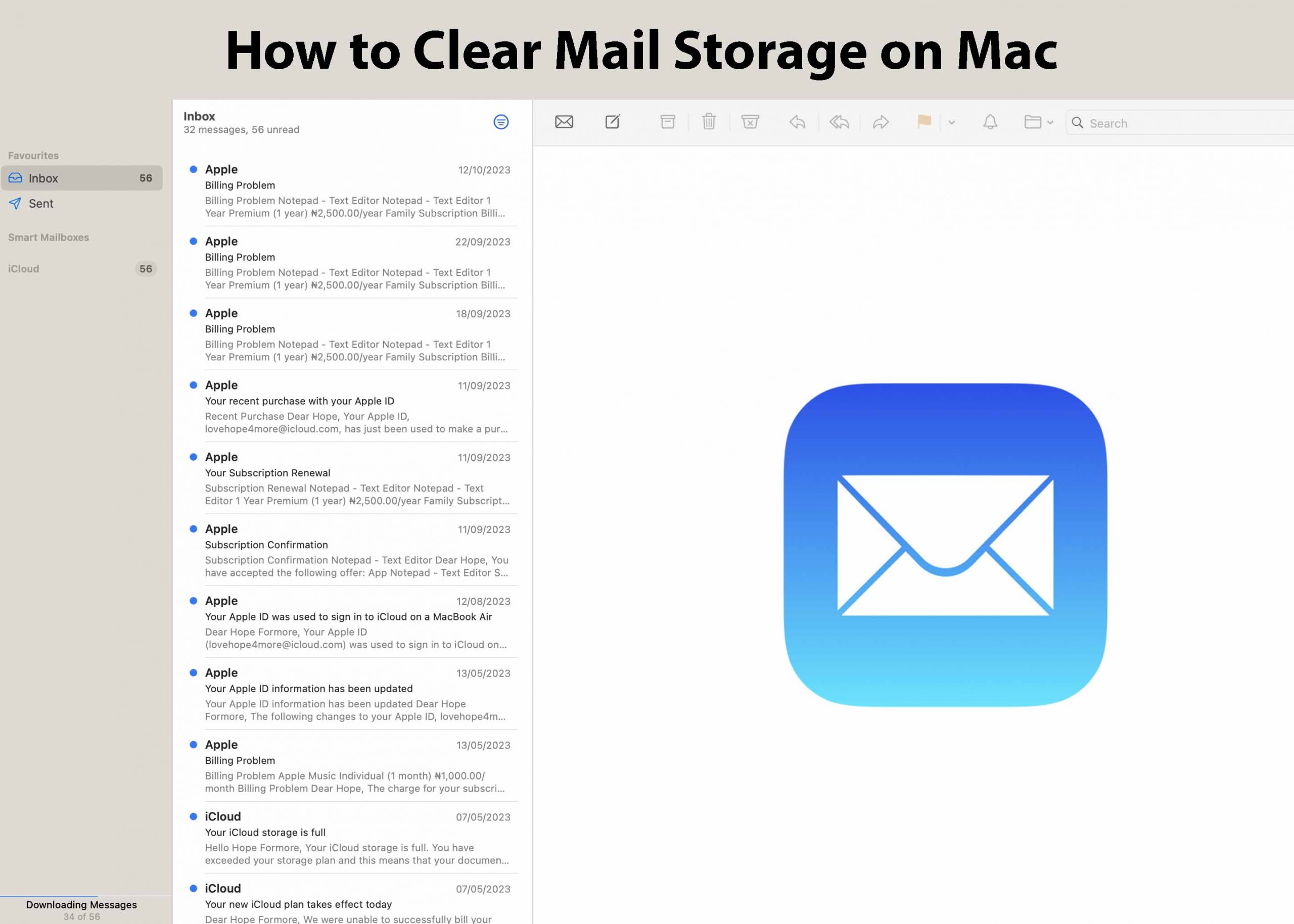 How to Clear Mail Storage on Mac