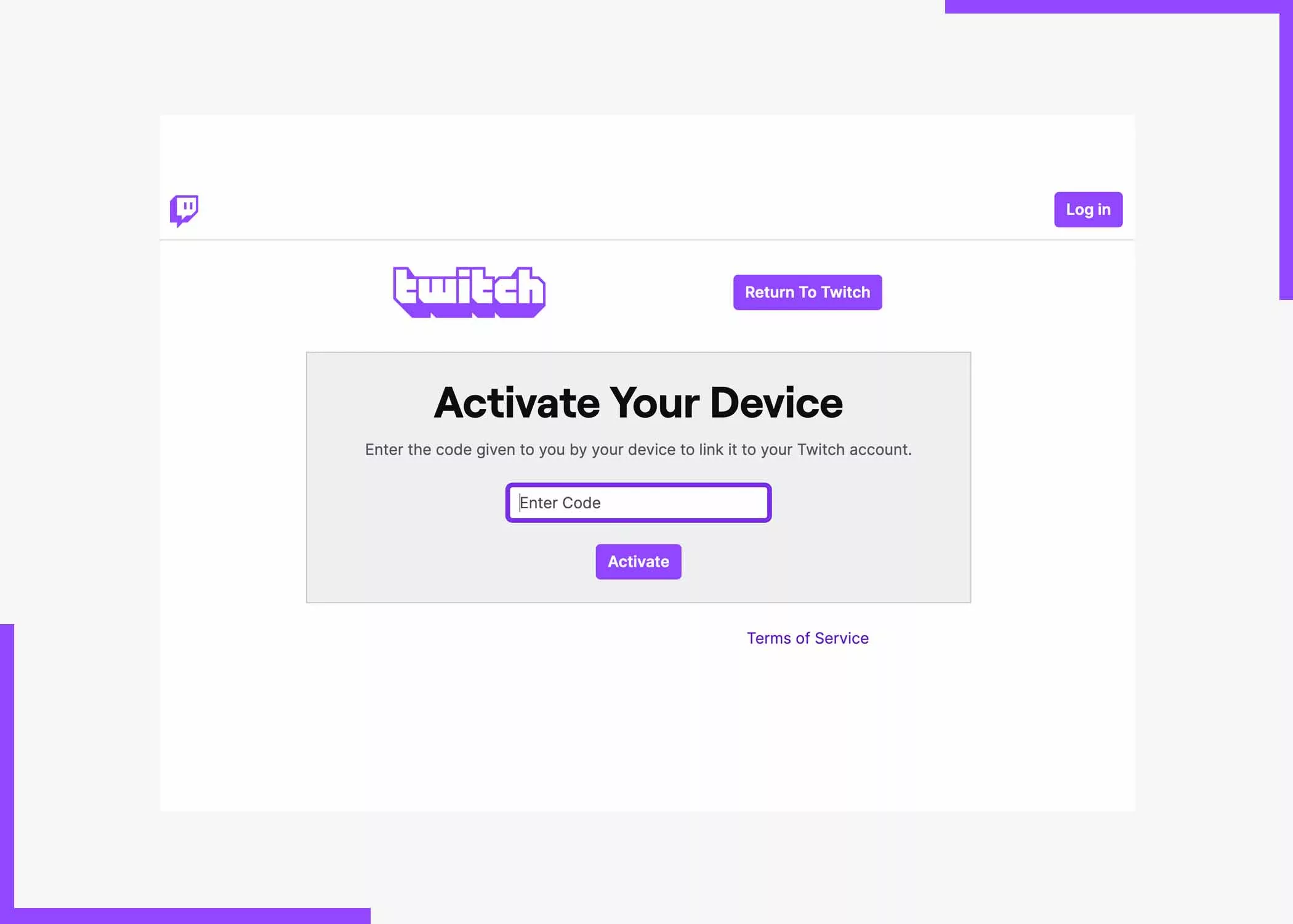 Twitch Activate TV